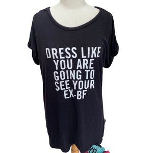 Forever 21-Dress Like You are Going to See your Ex-BF oversized shirt/pajamas-S